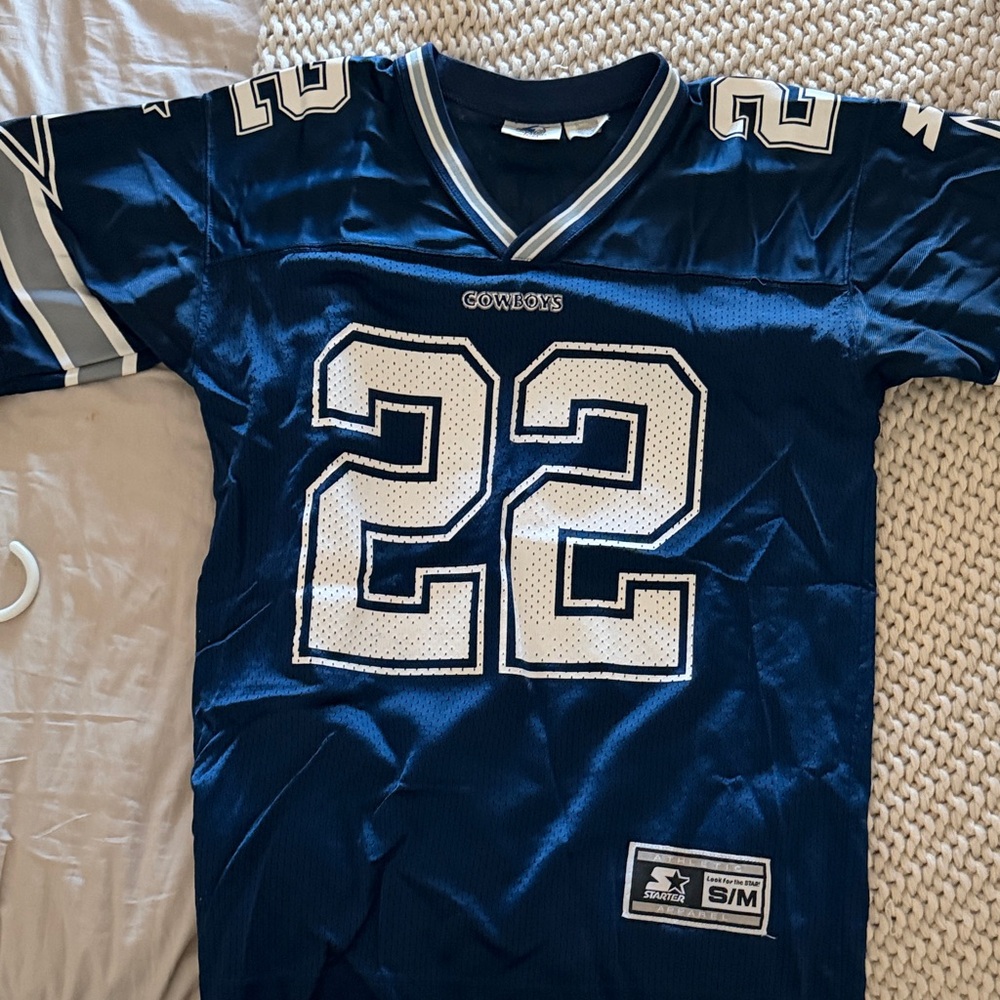 Vintage STARTER Navy Cowboys Jersey w